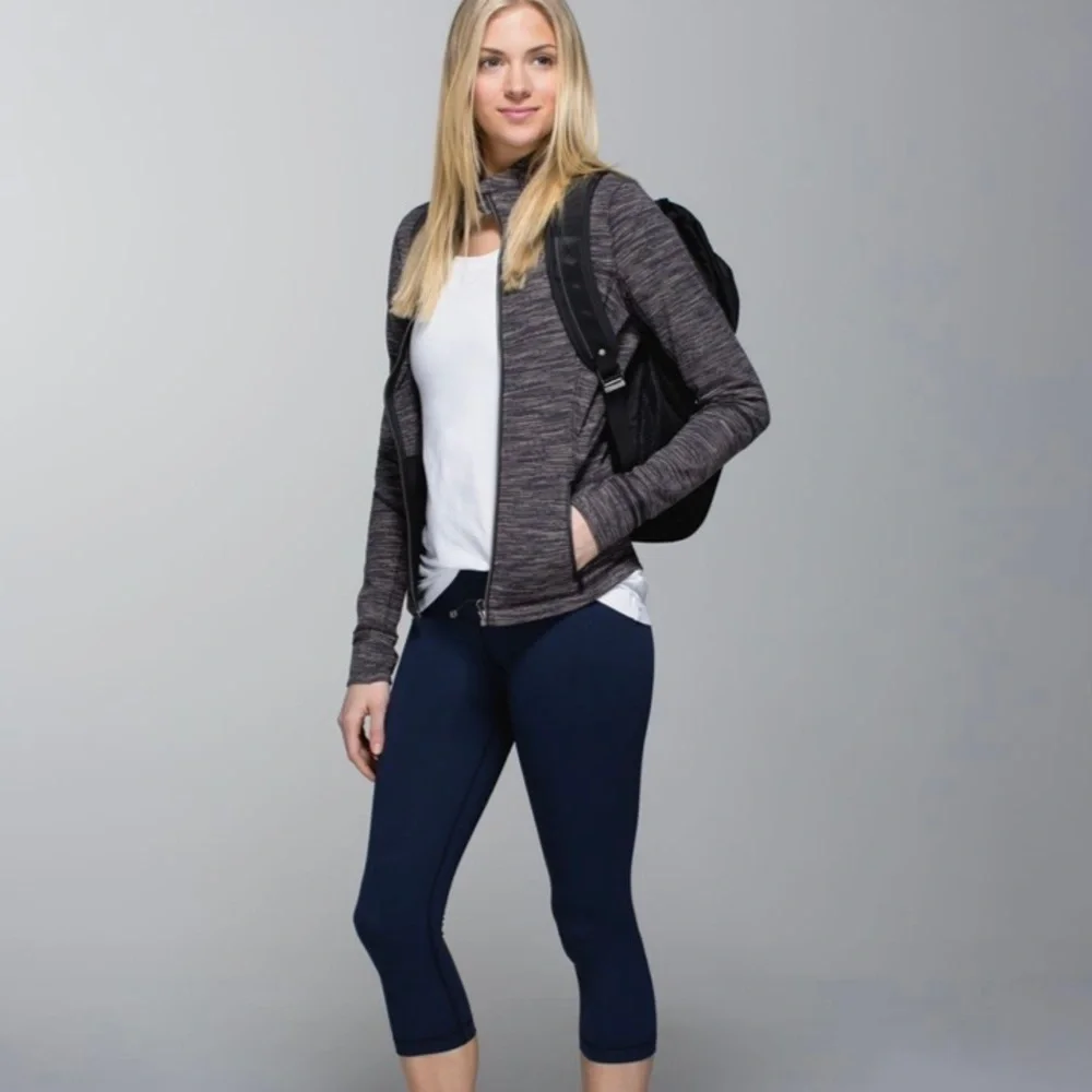 Lululemon Forme Jacket *Cuffins Wee Are From Space Black Cashew